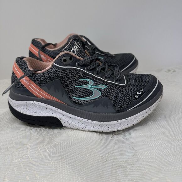 Women's GDEFY Gravity Defyer Mighty Walk Athletic Shoes‎ Size 6.5 Dark Grey - Picture 3 of 11